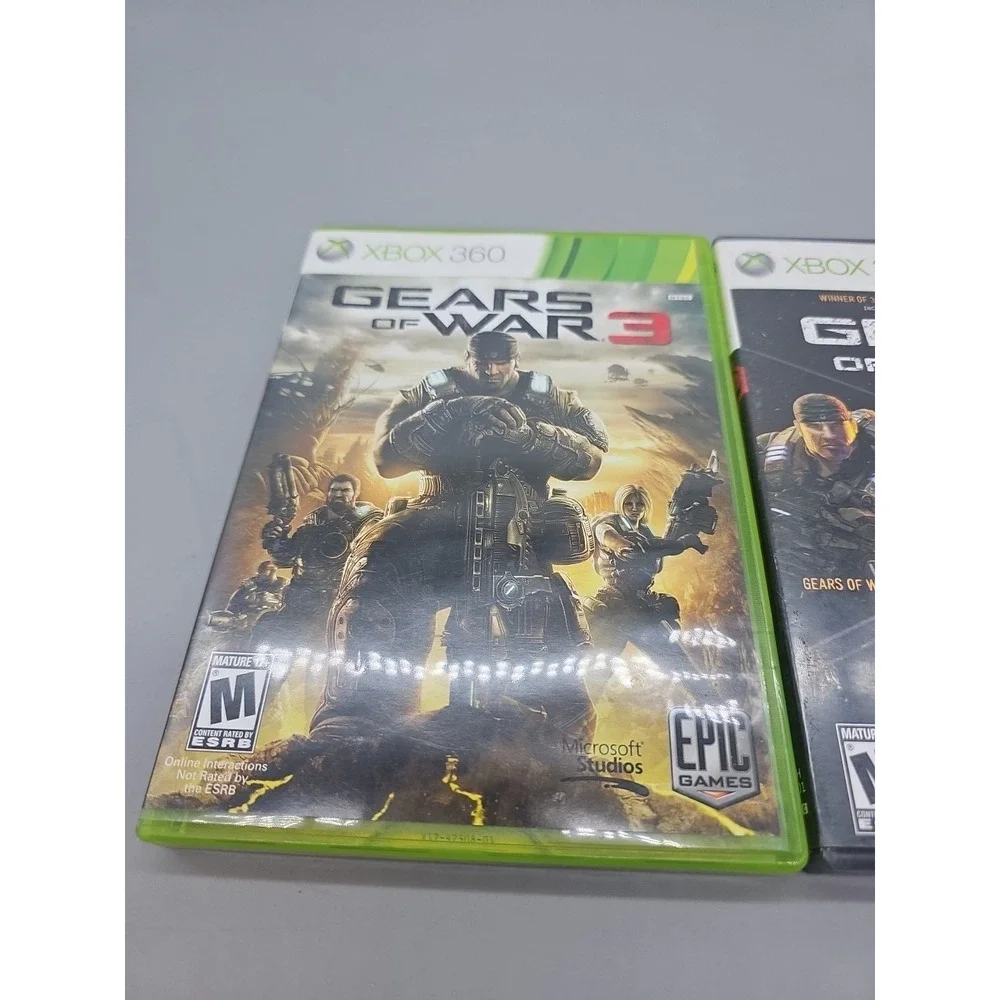 XBOX 360 GEARS OF WAR 3 & Gears Of War Triple 2 Games Manuals GAME 360